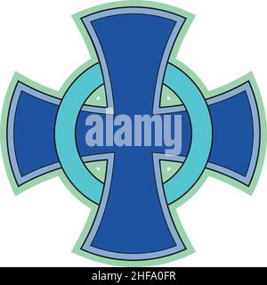 Celtic cross.Irish synbol Stock Vector