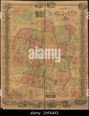 Vt Rutland Count Map of Rutland in Vermont Stock Photo - Alamy