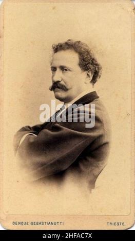 Sebastianutti, Guglielmo (1825-1881) & Benque, Franz (1841-1921) - Luigi Bellotti Bon (ca. 1850). Stock Photo