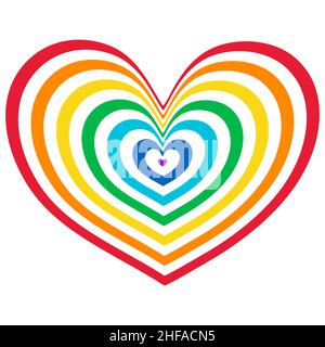 Abstract optical illusion background with a heart. Vector. Stock Vector