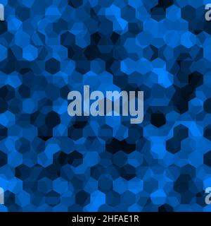 Sapphire Gem Hexagonal Crystal Texture. Seamless Pattern Abstract Background Stock Vector