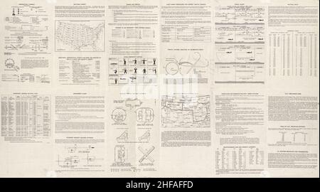 Sectional aeronautical charts - (United States). Stock Photo