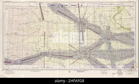 Sectional aeronautical charts - (United States). Stock Photo