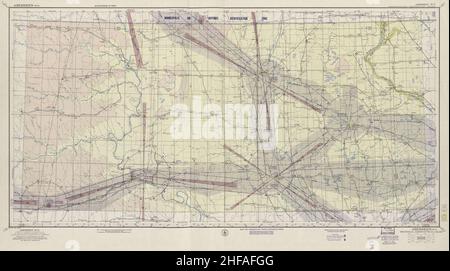 Sectional aeronautical charts - (United States). Stock Photo