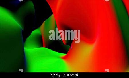 Looping blue neon structure. Colorful Abstract Turtle Shell Fluid Cells Retro Motion Background Loop Small. Kaleidoscope mix Stock Photo