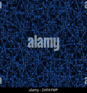 Mathematical with Linear Triangular Shapes Seamless Pattern Background Stock Vector