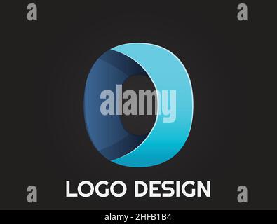 numbers in a beautiful design , logo design Stock Vector