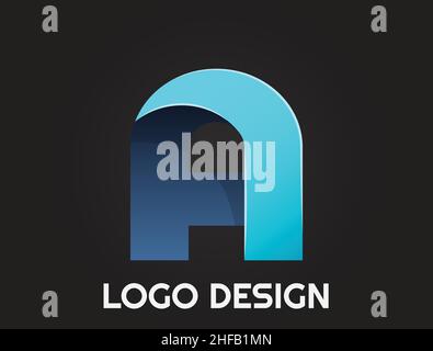 Alphabet letters in a beautiful design , logo design Stock Vector