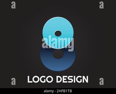 numbers in a beautiful design , logo design Stock Vector