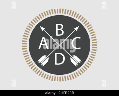 Vintage Retro Vector Logo  , Premium Quality Stock Vector