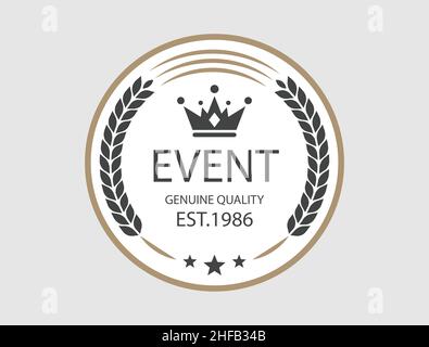 Vintage Retro Vector Logo  , Premium Quality Stock Vector