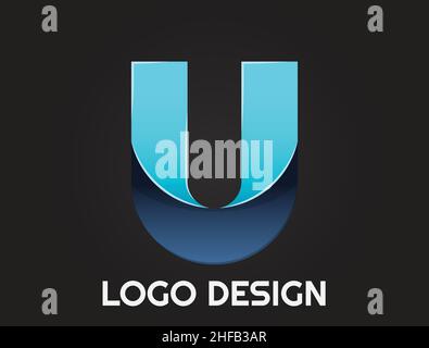 Alphabet letters in a beautiful design , logo design Stock Vector