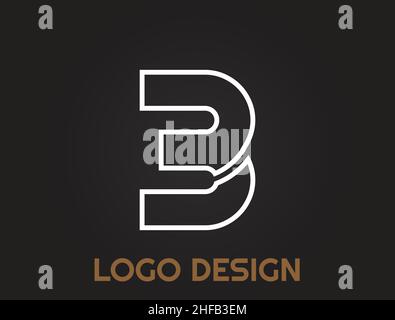 numbers in a beautiful design , logo design Stock Vector