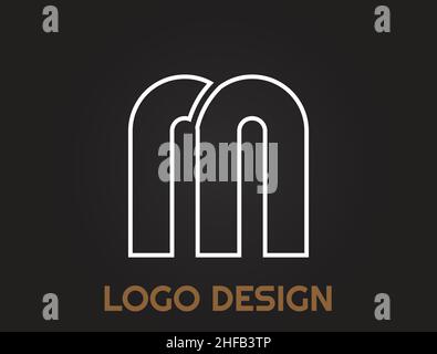 Alphabet letters in a beautiful design , logo design Stock Vector