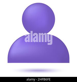 Human symbol 3d icon Stock Vector