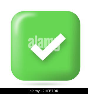 Like or correct symbol icon Stock Vector