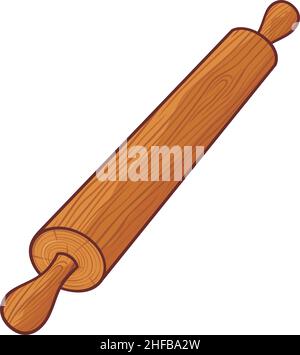 Rolling pin vector illustration Stock Vector