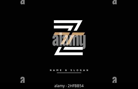 TZ, ZT Abstract Letters Logo monogram Stock Vector