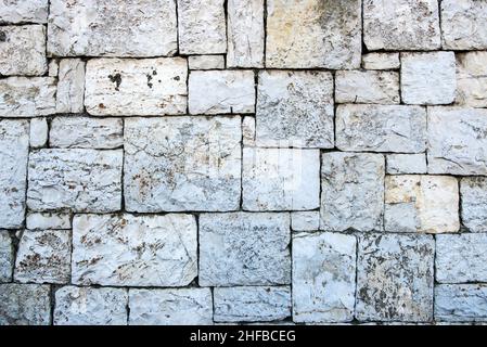 Texture of the Stone wall for backgrounds. Natural color. Stock photo. Stock Photo