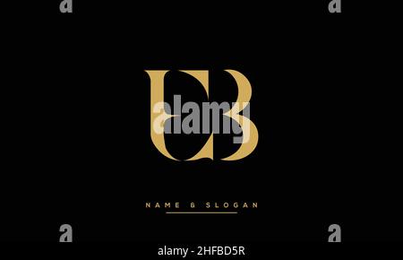 EB, BE Abstract Letters Logo monogram Stock Vector