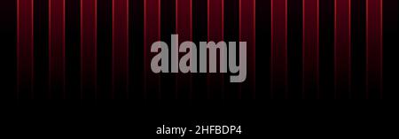 Abstract dark background vertical red gradient lines - Vector illustration Stock Vector