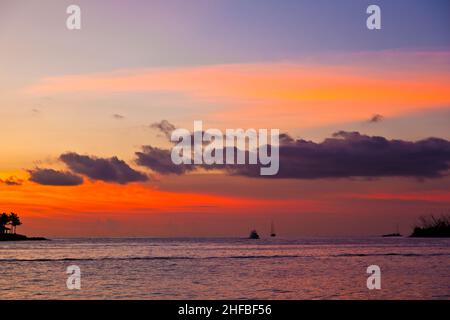 sunset in Key West Stock Photo