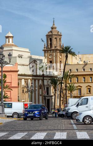 Iglesia de Santiago Apostol, Cádiz / Church of Santiago Apostol Stock Photo