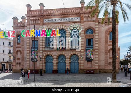 Gran teatro falla in spanish city cadiz Stock Photo