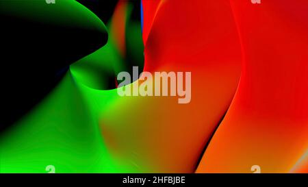 Looping blue neon structure. Colorful Abstract Turtle Shell Fluid Cells Retro Motion Background Loop Small. Kaleidoscope mix Stock Photo