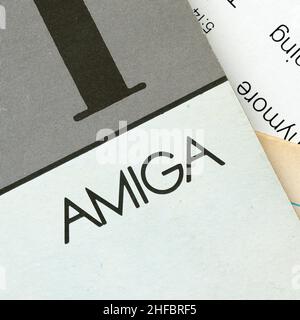 Records of the former GDR record label Amiga, which today belongs to Sony Music. Amiga was founded on February 3, 1947. Stock Photo