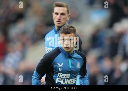 CHRIS WOOD, KIERAN TRIPPIER, NEWCASTLE UNITED FC V WATFORD FC, 2022 Stock Photo