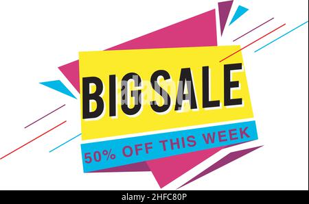 Sales Banner In Vector Format. Stock Vector