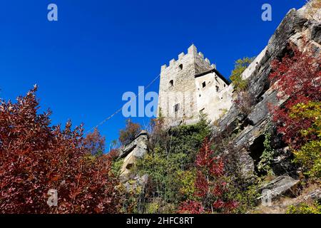 Architecture of Juval Museum in Juval Resort, South Tyrol, Italy, Europe Stock Photo