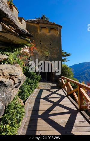 Architecture of Juval Museum in Juval Resort, South Tyrol, Italy, Europe Stock Photo