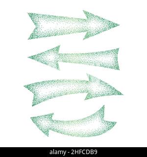 Stippling Arrow texture and backgrounds. Vector and Illustration. Stock Vector