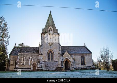Holy Trinity Church, Ardington, Wantage, Oxfordshire, UK, pictured on a bright sunny day in winter Stock Photo