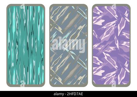 smartphone screen saver abstract shapes Stock Vector