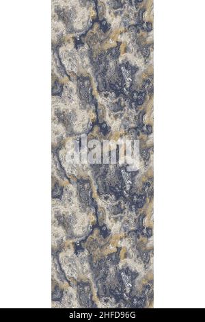 Grey tonal marbled seamless vertical border edge. Random stone rock