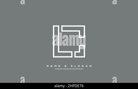 Modern abstract letter LC, CL logo design. Minimal LC, CL initial based icon vector Stock Vector