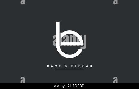 Modern abstract letter LE, EL logo design. Minimal LE, EL initial based icon vector Stock Vector