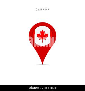 pointer map with canadian flag Stock Vector Image & Art - Alamy
