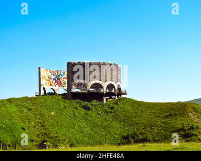 Soviet Monument to Russo-Georgian Friendship Stock Photo