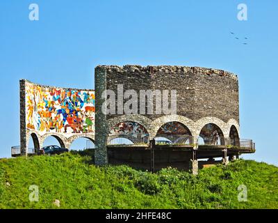 Soviet Monument to Russo-Georgian Friendship Stock Photo