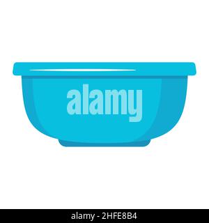 Insulated container for washing and cleaning, color vector illustration in the flat style. Stock Vector