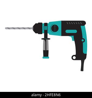 Construction tool puncher, color isolated vector illustration in cartoon style. Stock Vector