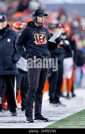 Cincinnati Bengals head coach Zac Taylor speaks during a press ...