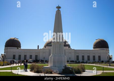 2800 E Observatory Rd, Los Angeles, CA 90027 USA, September 24, 2019: Griffith Observatory Stock Photo
