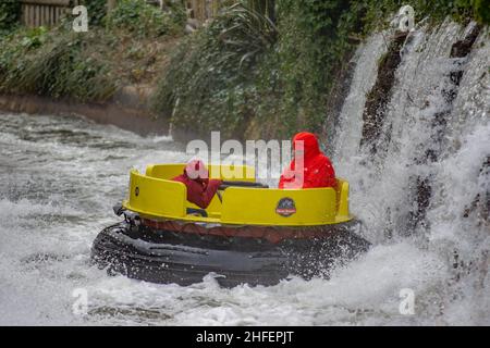 The Congo River Rapids at Alton Towers Theme Park, Hotel and Spa, Staffordshire England Stock Photo