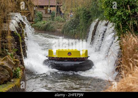 The Congo River Rapids at Alton Towers Theme Park, Hotel and Spa, Staffordshire England Stock Photo