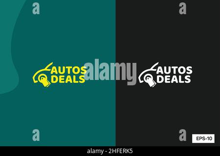 Auto Deals Modern Creative Logo design and vector illustration Stock Vector